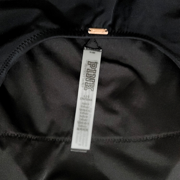 NWT Victoria's secret PINK one piece swimsuit black L - Picture 5 of 6